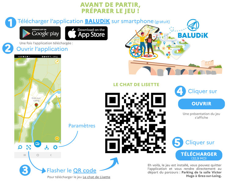 Le chat de Lisette parcours Baludik