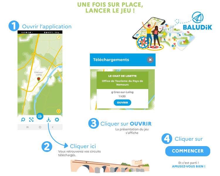 Le chat de Lisette parcours Baludik
