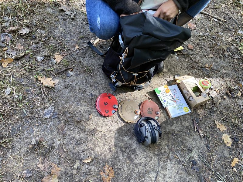 Activité ludique et pédagogique découverte de la nature aux Bordes Chalonges