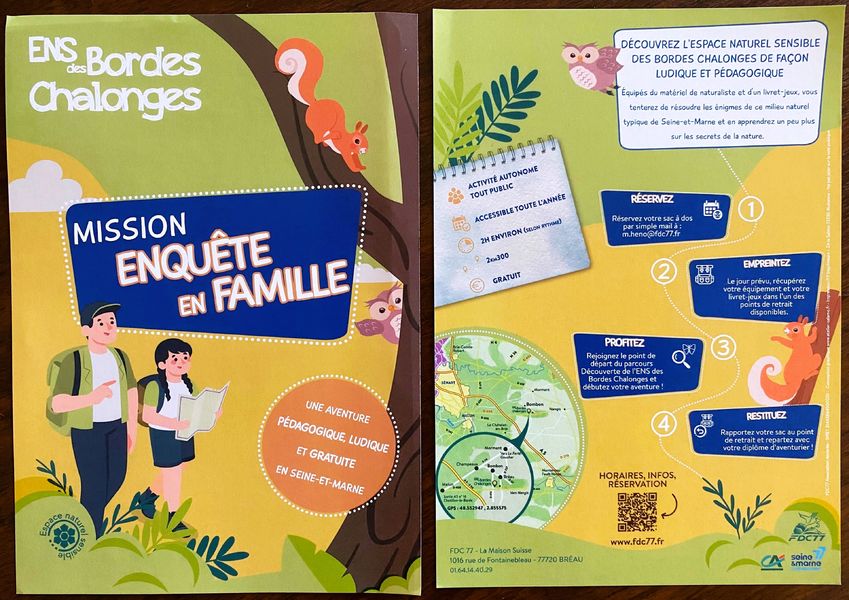 Activité ludique et pédagogique découverte de la nature aux Bordes Chalonges