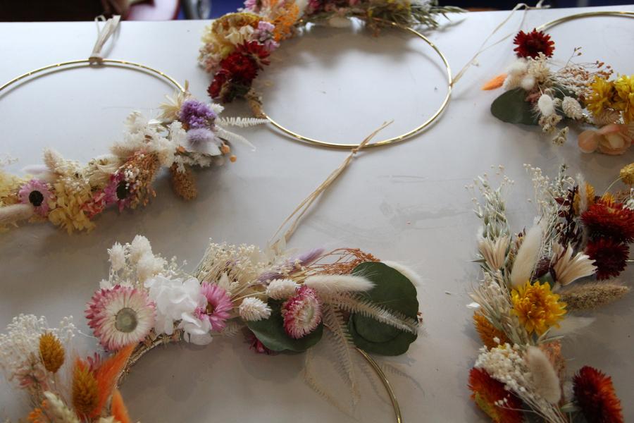 Croisière Atelier - Couronne de fleurs séchées