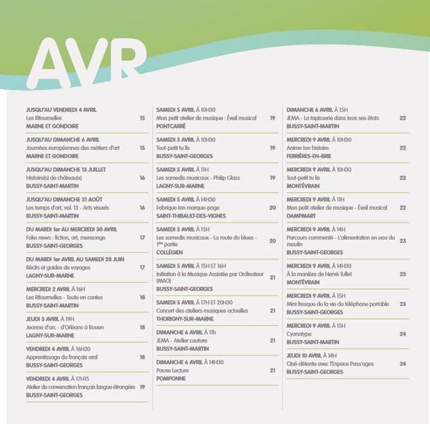 Sortir en Marne et Gondoire - Avril à Juin 2025