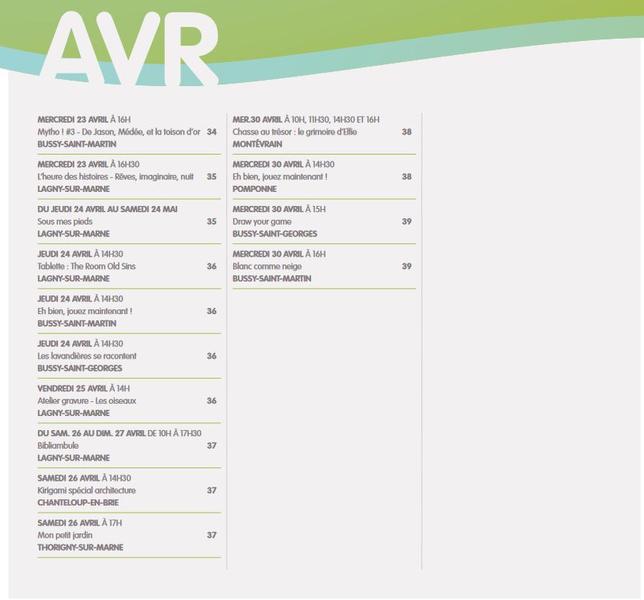 Sortir en Marne et Gondoire - Avril à Juin 2025
