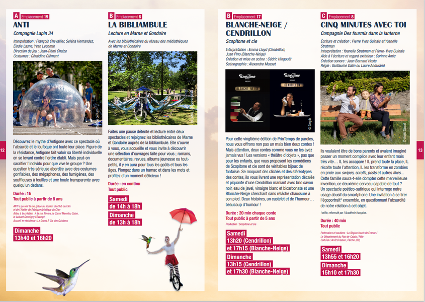 Festival - 20e édition de PrinTemps de paroles