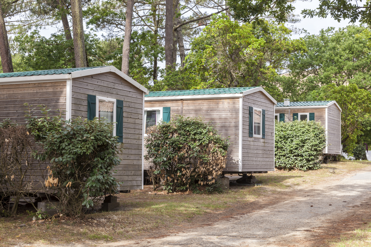 Vacation homes at a trailer park