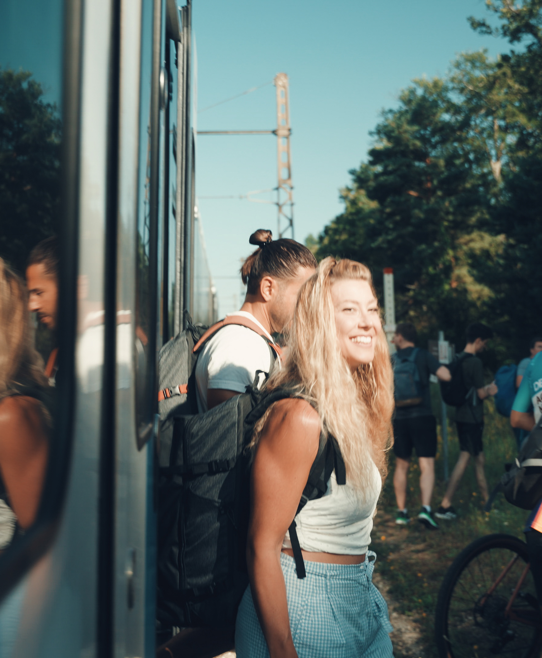 couple train velo Foret domaniale Fontainebleau©By Les Coflocs
